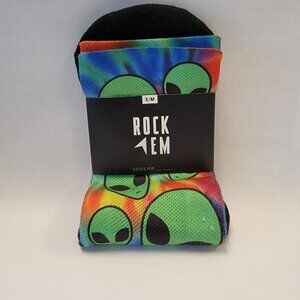 NWT ROCK EM SOCKS Martian Alien Novelty Sock Size S/M